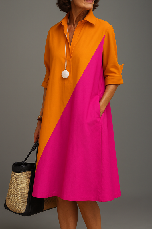 Stylish Midi Dress for Women with Long Sleeve