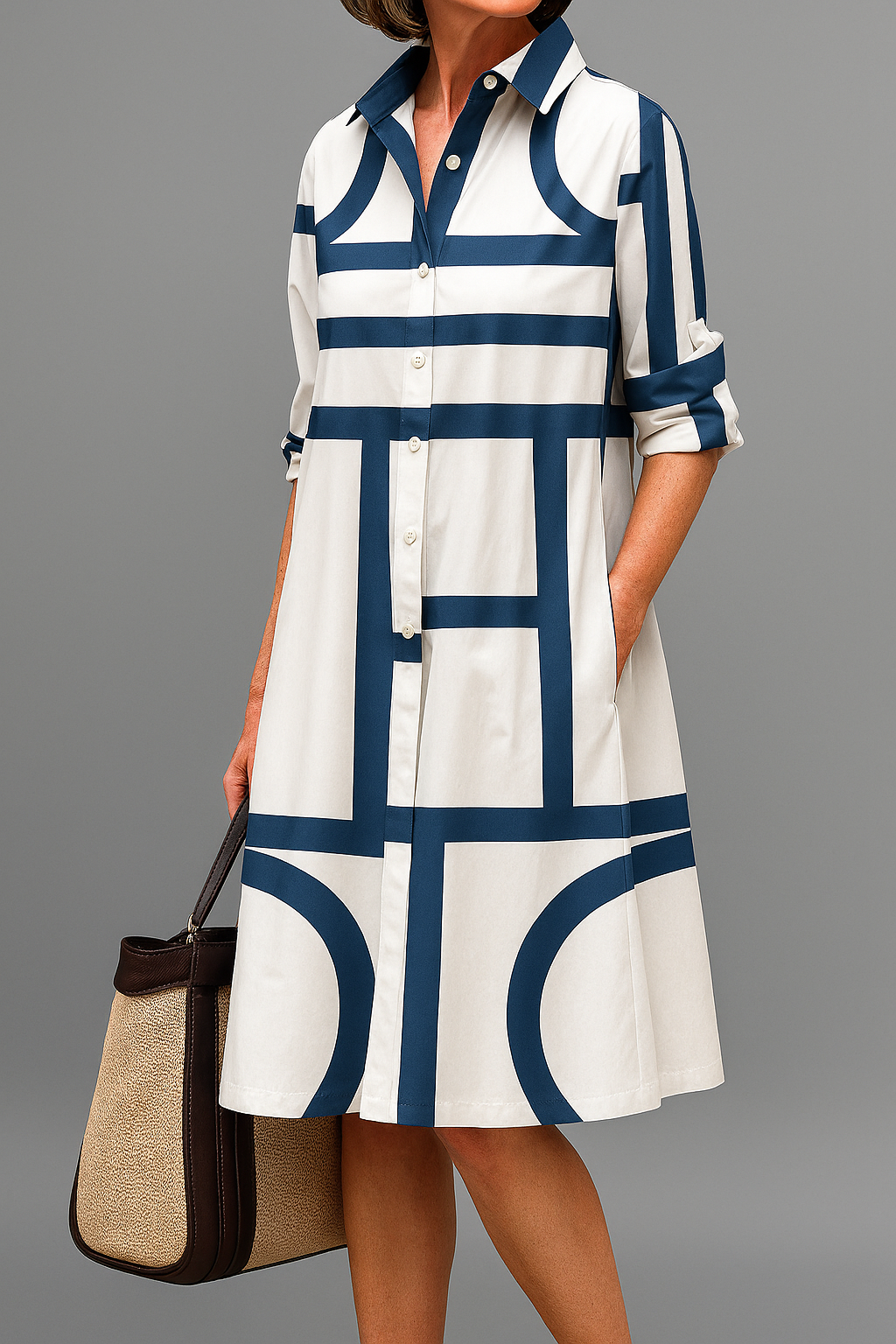 Effortless Flowy Midi Dress for Women