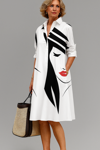 Effortless Flowy Midi Dress for Women