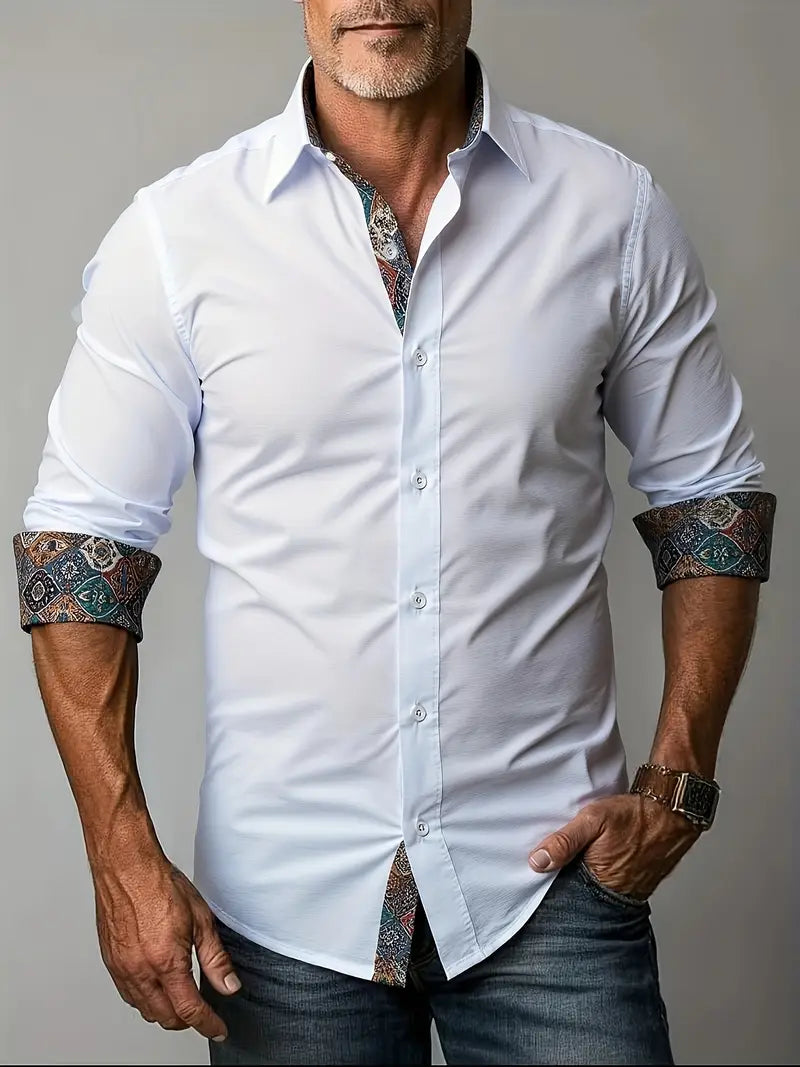 Comfortable Flowy Button Down Shirt for Men