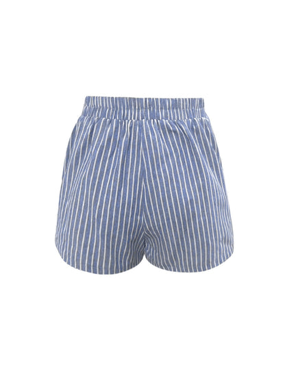 Effortless Shorts for Women with Wide Leg Elastic Waist