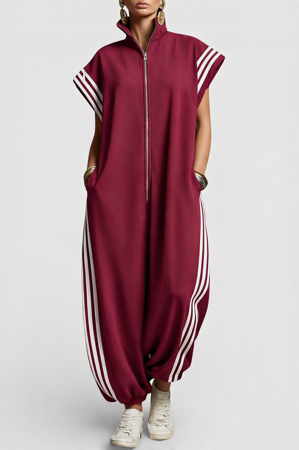 Comfortable Jumpsuit for Women with Sleeveless Casual Style