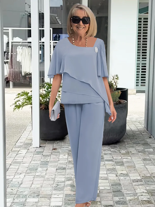 Stylish Two Piece Set for Women with Wide Sleeve