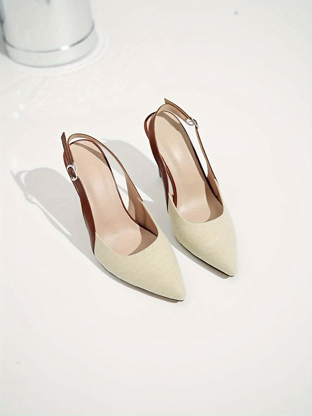 Comfortable Heels for Women with Slingback Pointed Toe Style