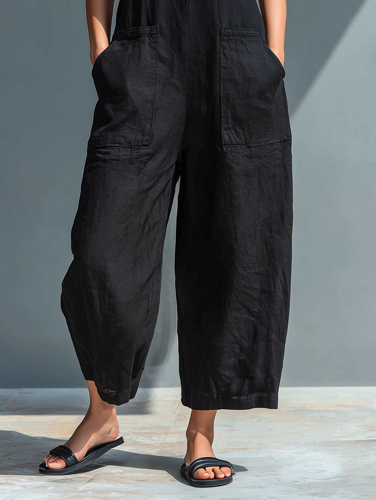 Effortless Jumpsuit for Women with Sleeveless Casual Style