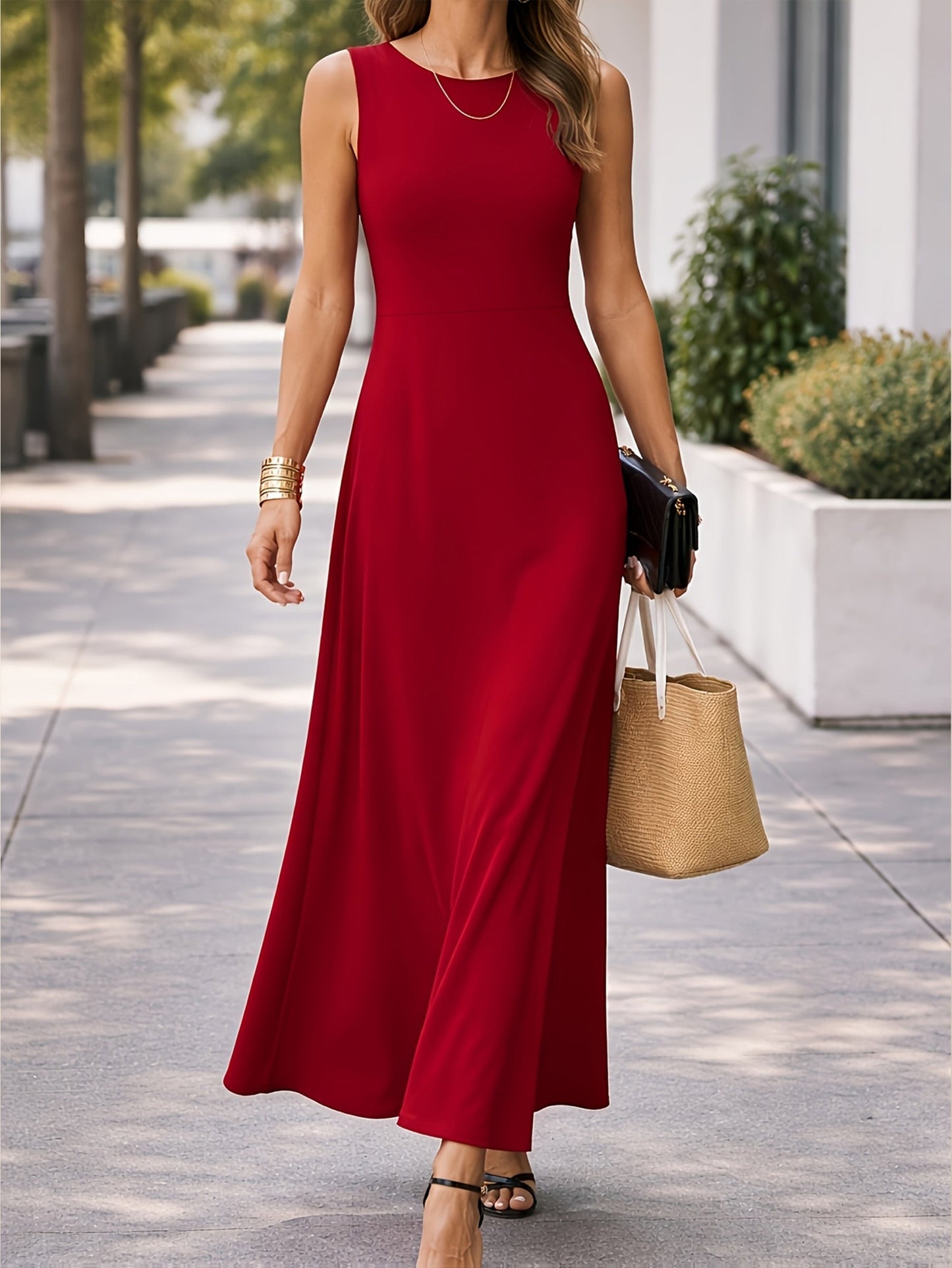 Stylish Maxi Dress for Women with Sleeveless Casual Style