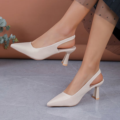 Stylish Heels for Women with Slingback Pointed Toe Style