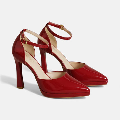 Comfortable Heels for Women with Ankle Strap Block Heel Style
