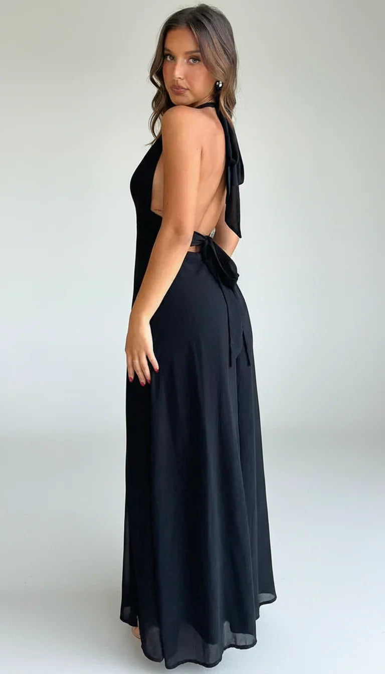 Stylish Maxi Dress for Women with Halter Neck