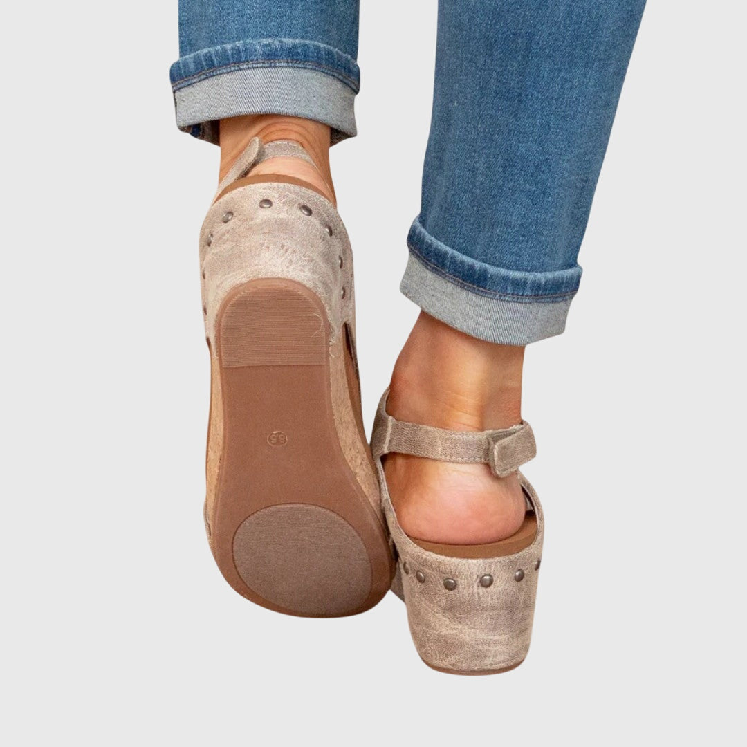 Comfortable Orthopedic Sandals for Women with Open Toe Wedge Buckle Style