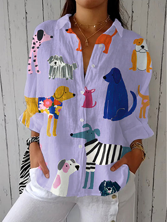 Effortless Blouse for Women with Button Down