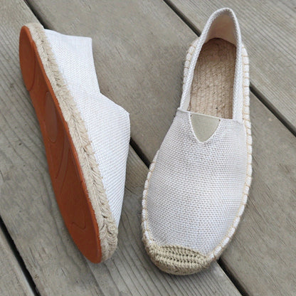 Comfortable Espadrilles for Men with Woven Breathable Style