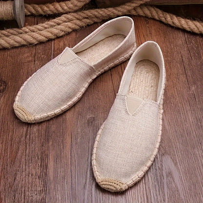 Comfortable Espadrilles for Men with Woven Breathable Style