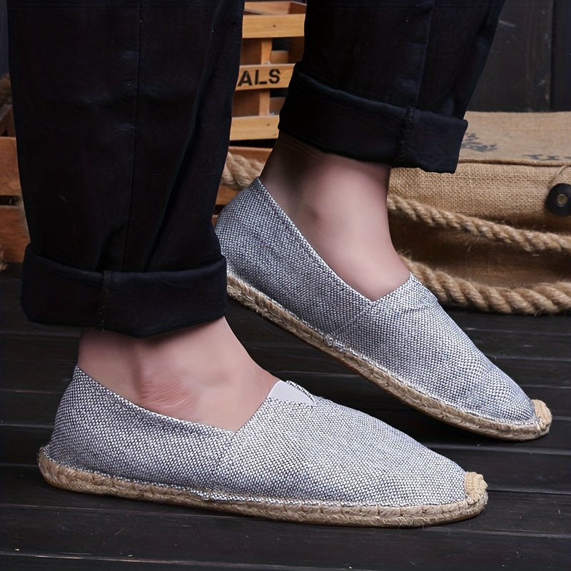 Comfortable Espadrilles for Men with Woven Breathable Style