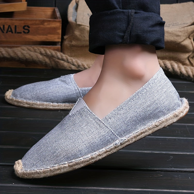 Comfortable Espadrilles for Men with Woven Breathable Style