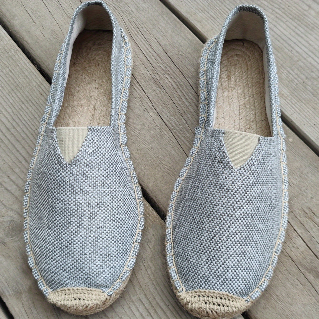 Comfortable Espadrilles for Men with Woven Breathable Style