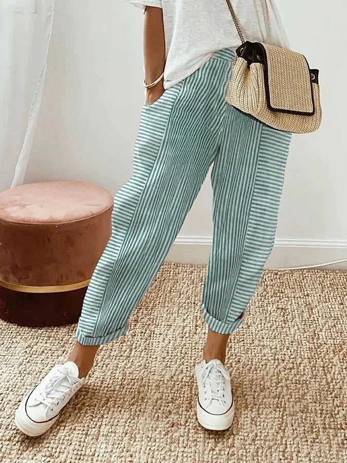 Comfortable Striped Pants for Women