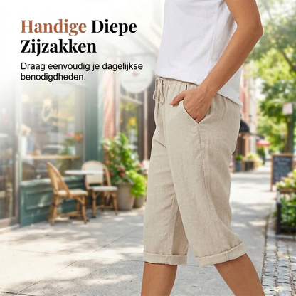 Comfortable Shorts for Women with Drawstring Elastic Waist