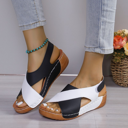 Comfortable Wedge Sandals for Women with Open Toe Cushioned Style