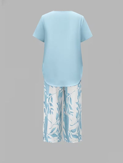 Comfortable Two Piece Set for Women with Layered