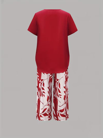 Comfortable Two Piece Set for Women with Layered