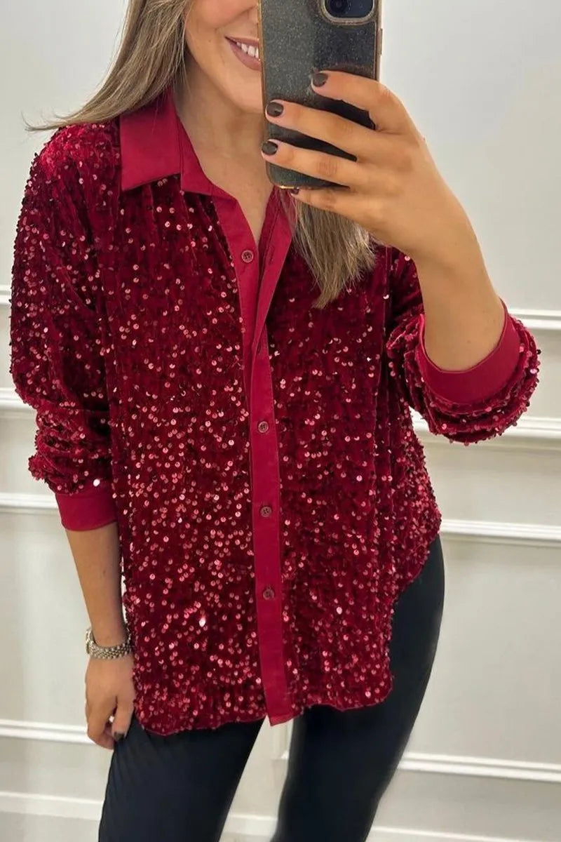 Effortless Blouse for Women with Collared Casual Style
