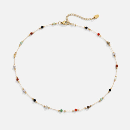 Elegant Necklace for Women with Beaded Minimalist Design