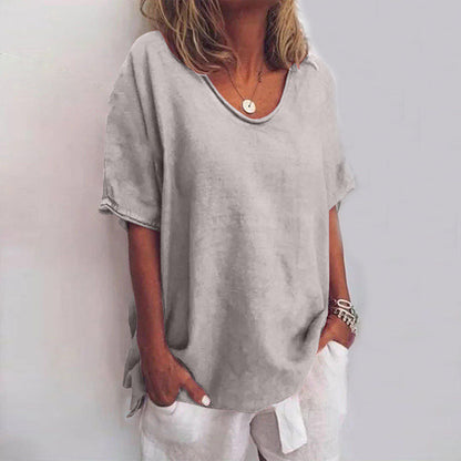 Stylish Blouse for Women with Crew Neck