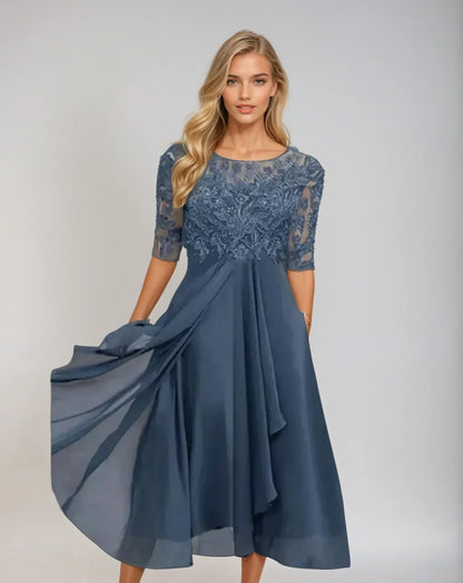 Stylish Lace Midi Dress for Women