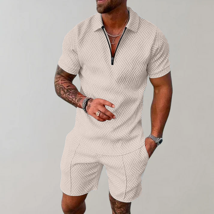 Comfortable Polo and Shorts Set for Men
