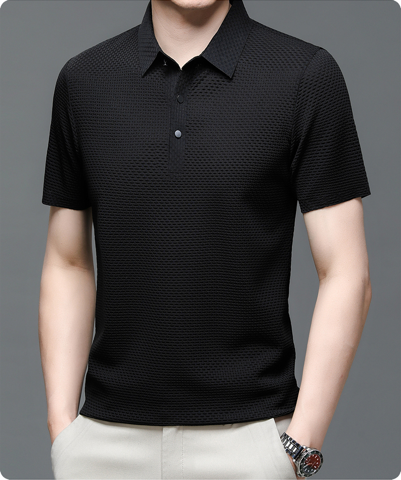 Effortless Polo Shirt for Men with Button Up