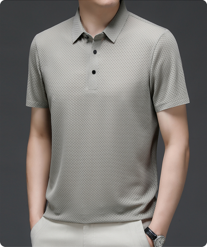 Effortless Polo Shirt for Men with Button Up