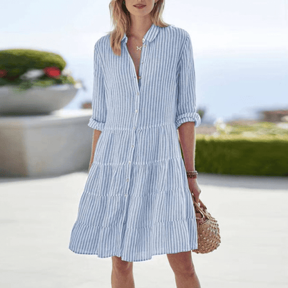 Stylish Striped Mini Dress for Women