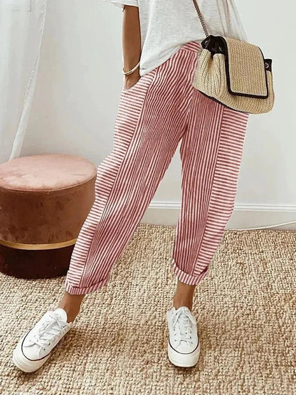 Comfortable Striped Pants for Women