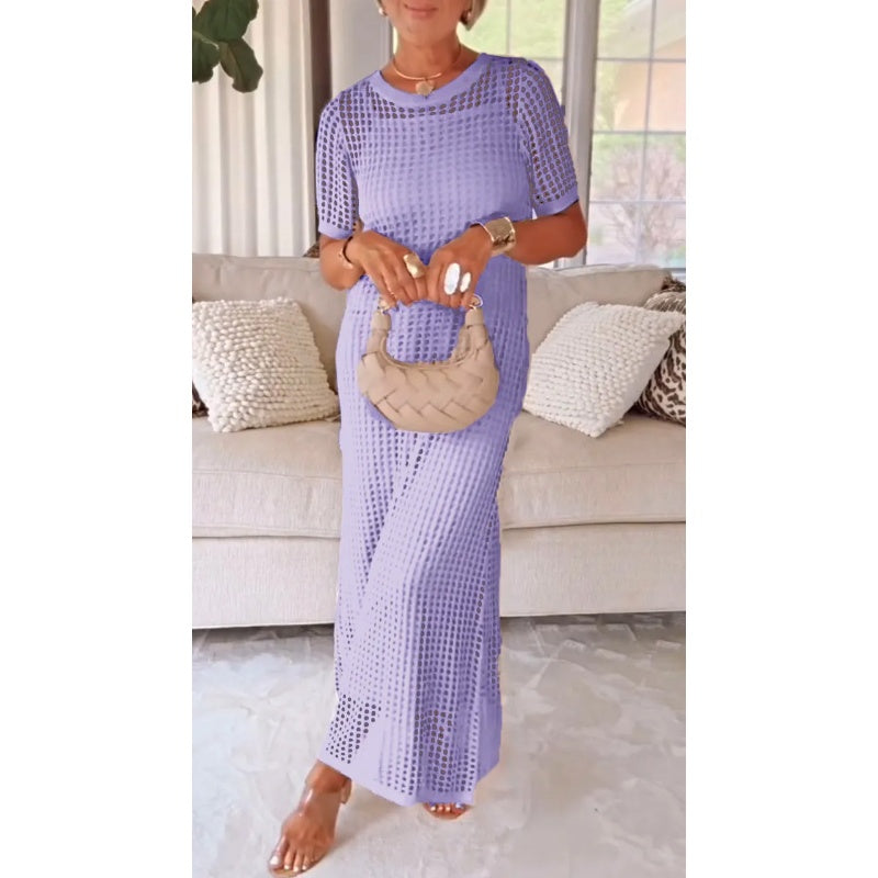 Effortless Maxi Dress for Women with Hollow Out