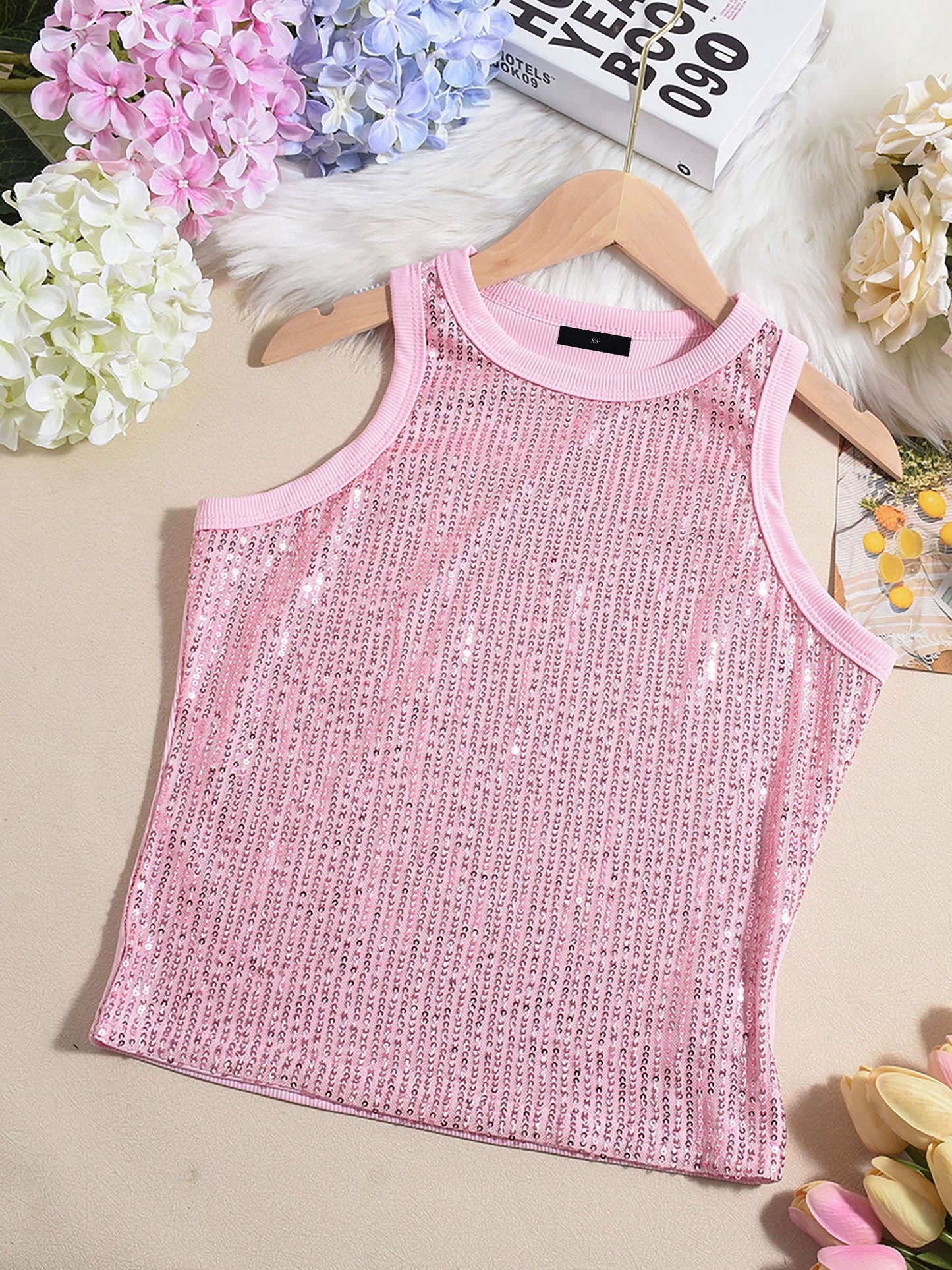 Effortless Halter Tank Top for Women with Ribbed Fitted Relaxed Style